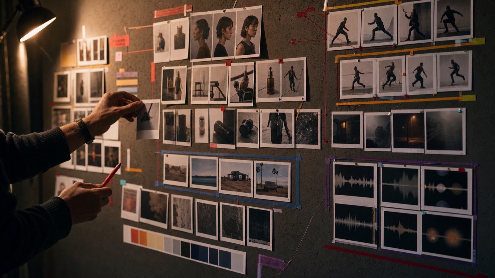 References work better when every image, clip, or audio cue has a job.