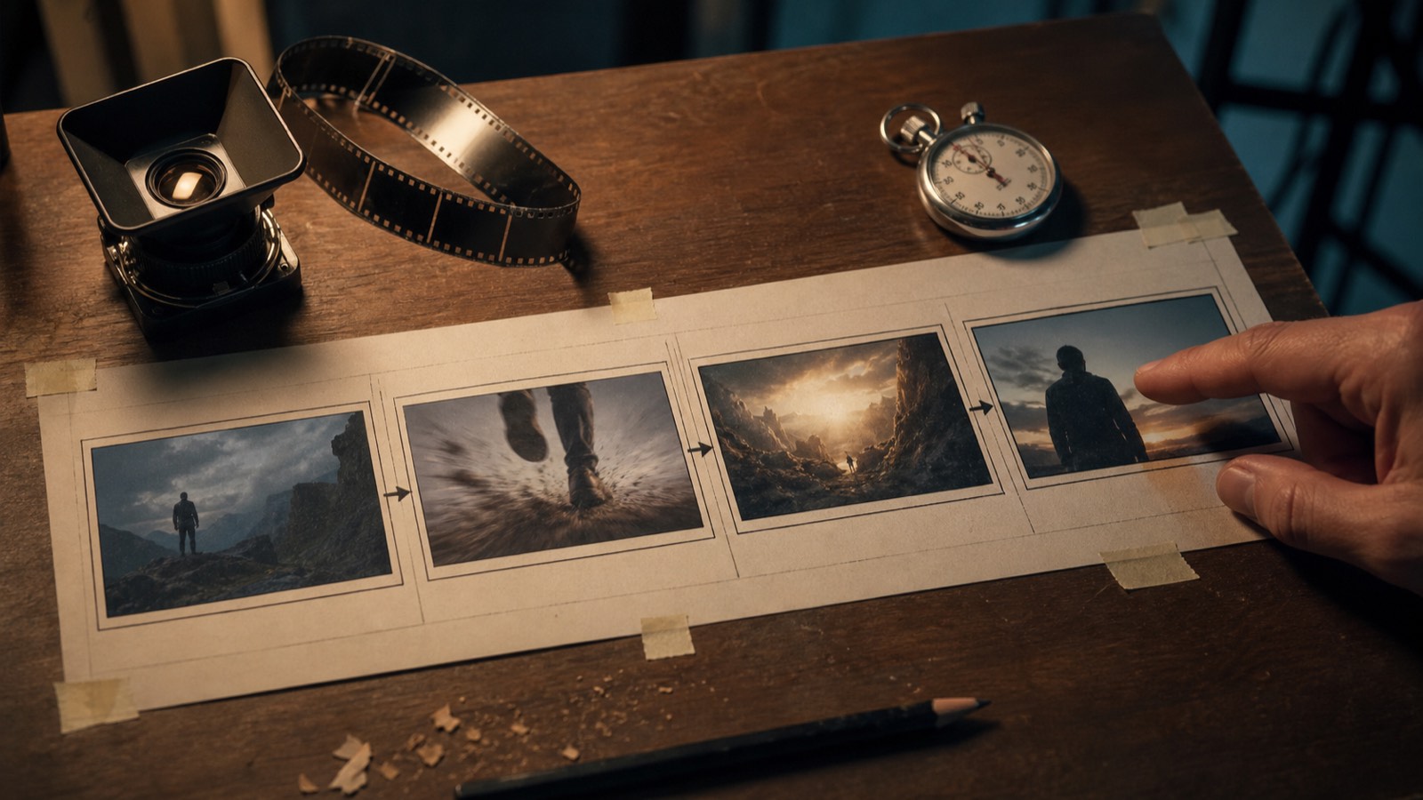 A 30-second clip needs a scene arc: setup, motion, reveal, and a usable ending frame.